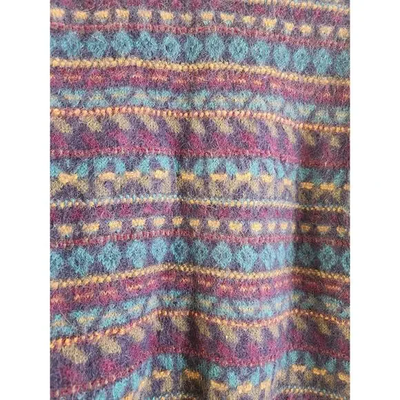 J.P Tilford 100% Alpaca Unisex Multicolor Sweater-Medium - Picture 4 of 6